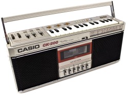 glutisbaximus:  The Casio CK-200. Cassette deck boombox with