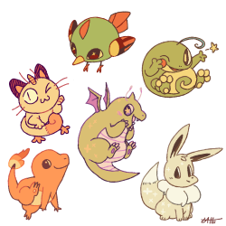 lattemonster: some more pokemon requests from twitter ( ˘ω˘