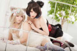 Cosplay Girl Dazai Garo & Usagi (Cat Girls) 7HELP US GROW