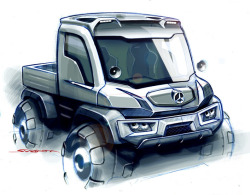 arabaresmi:  Mercedes Unimog Scetch