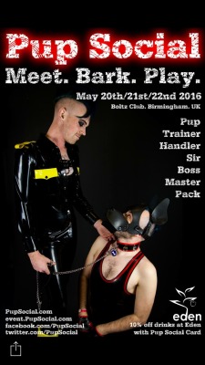 handlerdean:  Check out the new poster pair for @pupsocial ,myself