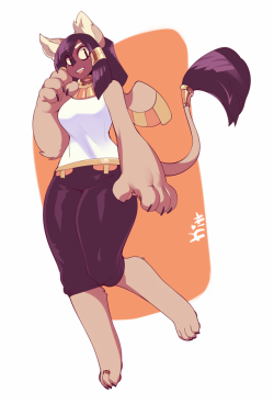 kittbetelgeuse: Sphinx character I did for Cutiesaturday over