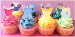 obsessed-with-disney:  Disney Princess Cupcakes! 