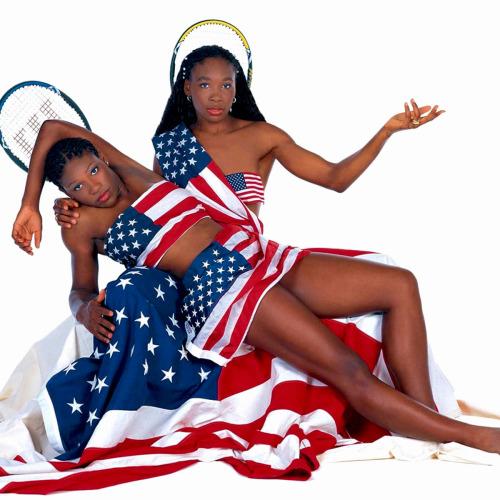 24kblk:  serena + venus williams by gerard rancinan for sports