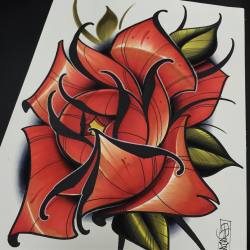 davetattoos:  Exercises 2. Marker on hot press watercolor paper