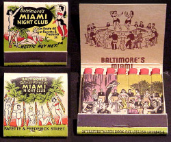 HECTIC HEY HEY! Vintage 50’s-era matchbook covers for the