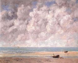 artist-courbet: The Calm Sea, Gustave Courbet Medium: oil,canvashttps://www.wikiart.org/en/gustave-courbet/the-calm-sea-1869
