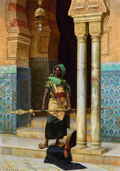 manfrommars2049:The Nubian Guard (1902) Ludwig Deutsch [1264