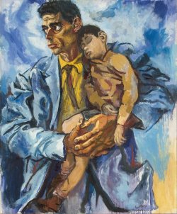 fleurdulys:   Portrait of Rocco and His Son  - Renato Guttuso