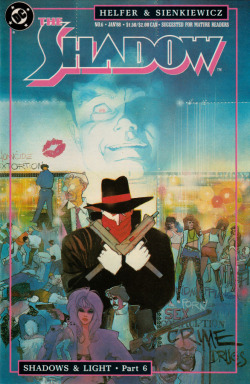 The Shadow, No. 6 (DC Comics, 1988). Cover art by Bill Sienkiewicz.From