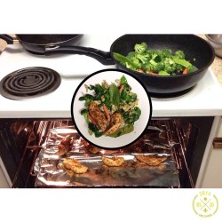 Day 29: Baked Chicken X Veggies! Inspired by the bro Aaron! #100happydays