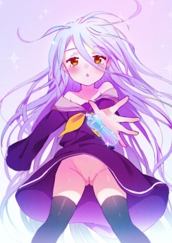 naughty-rwby-hentai:  Here is Shiro from No Game No Life~ This