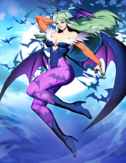 genzoman:An old Darkstalkers image. Love Morrigan!On DA: fav.me/dba2pqq