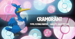 chasekip:  Two new Pokemon, Cramorant and Polteageist !