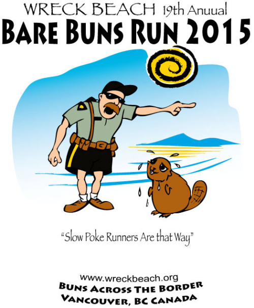 experiencenakedrunning:  https://wreckbeach.wordpress.com/2015/08/30/19th-annual-wreck-beach-bare-buns-run-2015/   Nude Beach Running