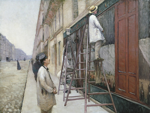 kafkasapartment:  Study for House Painters, 1877. Gustave Caillebotte,