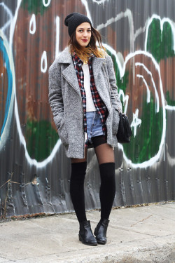fashion-tights:  Cold layers (by Anik L.R.)