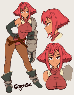 standby-art:Gingerelle character design from Brave Fencer Musashi.