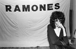 gimme-gimme-shock-treatment: Joey Ramone at Arturo Vega’s Loft,