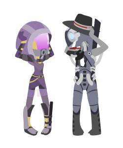 az-files:  Tali and Legion dancing the macarena, by the lovely chocominto