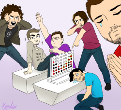 kamhi:  markiplier:  kamhi:  Get rekt m8 I couldn’t resist making this sorry I’m not sorry    Wait… are we serious here? I already have connect 4 in this picture! Just look at the black pieces on the left side :P  markiplier are you making me stare