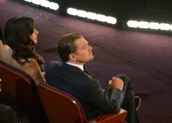 :  Sandra Bullock and Leonardo DiCaprio at the Academy Awards