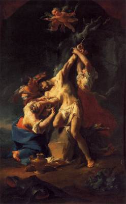 Paul Troger (Austrian, 1698-1762) St Sebastian and the Women