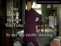“You don’t need to YouTube to see my exotic dancing.”