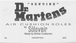 messytimetravel:  1960: Airwair with Dr Martens Air Cushion 
