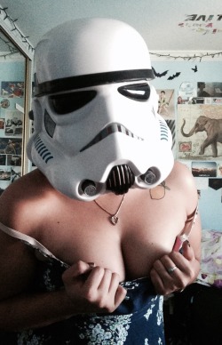 forcegirls:  Say hello to this lovely stormtrooper, Victoria!