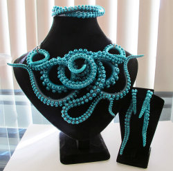 wonderlandnightmare:  Turquoise Tentacle Set by ~KTOctopus 