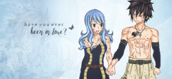 fuck-yeah-gruvia:  “—juvia’s life belongs to gray-sama.”“—you’re