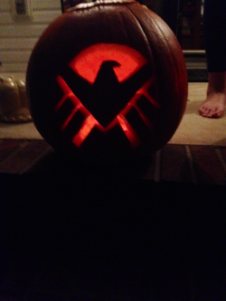 ohskye:  My shield pumpkin :) there is suppose to also be a hydra