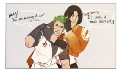 shinyno:  Bonus :::::) ;  Young Hanzo and Genji, requested by