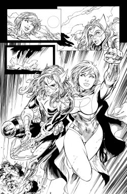 comicbookwomen:  Huntress and Power Girl-Tyler Kirkham