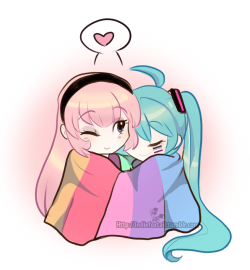 indiefoxtail:  I doodled some negitoros in honor of same-sex