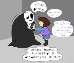lets-play-a-game-tumut:  AU where Gaster gets a phone and proceeds