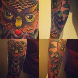 fuckyeahtattoos:  my owl, done by Benji Tobin at borderline tattoo