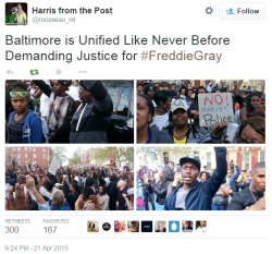 iwriteaboutfeminism:  Protesters in Baltimore seek justice for