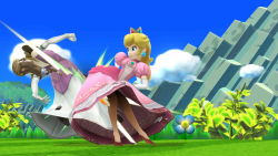 Peach does have legs after all!