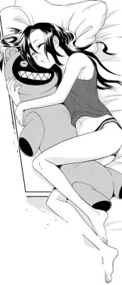 How can you wake this girl up?!This is from the manga Futari
