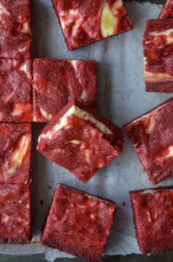 do-not-touch-my-food:Red Velvet Cheesecake Brownies