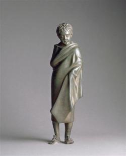 ganymedesrocks:  aeschylated:  Statuette of a young man Roman