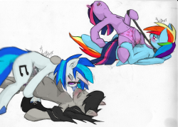 500  followers post 2-6 and 3-6 - R63_VinylxOctavia and Twi riding