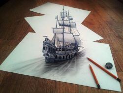 mazzufun:  Hyper-realistic 3D perspective drawings that will