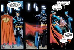 bekkoni:  comicsideblog:  superman/batman #35  Two people who