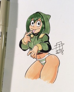 callmepo: Next Shawtie in a Hoodie is Froppy in her custom Deku