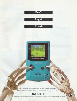suppermariobroth:  Ad for Game Boy Color and Mario Golf.