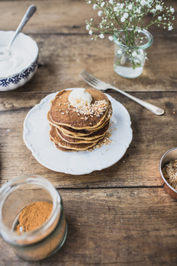 foodffs: Carrot Cake Pancakes with Vanilla Mascarpone  Really