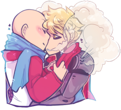sunsetfemke:  Genos who can’t blush but steams up instead got